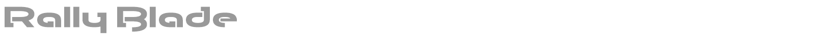 Rally Blade font preview